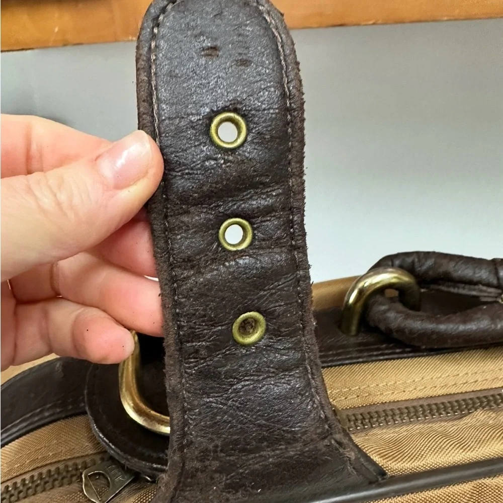 Pierre Cardin Elegant Brown and Tan Briefcase
